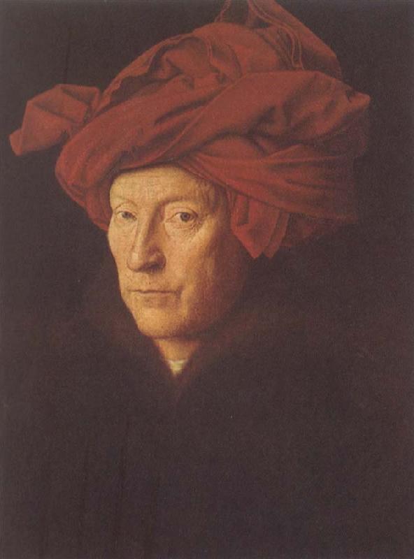 Jan Van Eyck Man in Red Turban